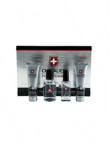 Set de perfume para hombre 4 piezas Caja de regalo de perfume de lujo fragancia duradera Perfume 20ml+50ml, crema de afeitar 50ml, gel de ducha 50ml - Gris - Ver 2