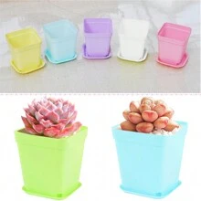 24 Packs 3 Inch Plastic Plant Pots,Seedling Nursery Pots With Saucers,Succulent Flower Planter Container For Garden,Room,Office,Balcony Decor,Multicolor