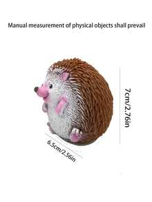 1pc Hedgehog-Shaped Stress Relief Novelty Toy, Slow Rising, Cute Design, Internet Celebrity Toy - Multicolor - View 8