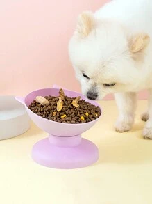 猫/狗爱好者礼物和狗/猫妈妈爱宠物脊椎保护高架喂食碗，适合猫爱好者和猫妈妈爱和狗爱好者和狗妈妈爱 - 粉色 - 查看 4
