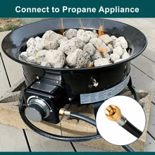 5Ft High Pressure Propane 0-20 PSI Adjustable Regulator,CSA Certified,For Turkey Fryer, Fish Cooker, Fire Pit, Forge And More - 5ft 0-20PSI - View 5