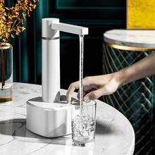 多級智能水泵可旋轉調節usb充電桶式桌面雙用途礦泉水充水裝置 - 白色 - 查看 5