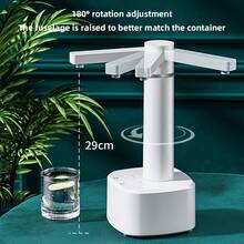 多級智能水泵可旋轉調節usb充電桶式桌面雙用途礦泉水充水裝置 - 白色 - 查看 2