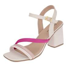 Women Heeled Sandals - Màu be - Xem 4