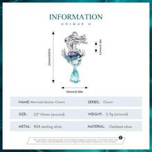 bamoer 1個925純銀彩色搪瓷飛龍吊墜珠,彩色火鳥珠,可用於女士手鍊項鍊diy - 銀色 - 查看 21
