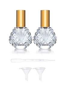 mai mao 2 Chai xịt thủy tinh 15ml có phễu và ống nhỏ giọt, bình xịt nước hoa di động có thể nạp lại cho nước hoa, nước trang điểm, bình đựng tinh dầu, chai đựng nước hoa - Nhiều màu - Xem 3