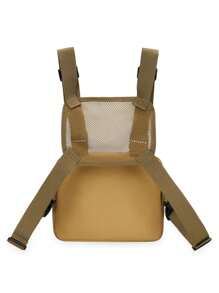 新款跨境戰術胸包、運動背心、迷彩戶外工作背心、戰術背包臀包胸甲袋腰包情人節禮物男士 - 卡其色 - 查看 4