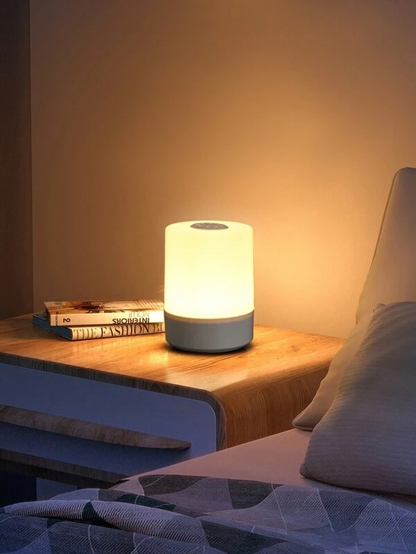 1pc Touch Control Warm Light Bedside Lamp For Bedroom, EyeCaring Led Night Light, PlugIn