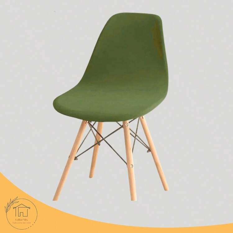 01 Charles Eiffel Nordic Eames Luxury Premium Gel Mesh Chair Cover - 橄欖綠 - 查看 3