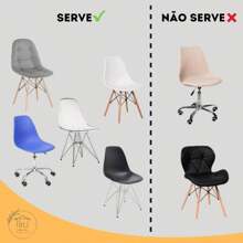 01 Capa De Cadeira Charles Eiffel Nordic Eames Luxo De Malha Gel Premium - Verde Oliva - Visão 5