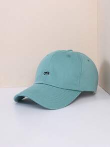 1pc Unisex Water Green Ski Cap, Y2k Style Men's One Baseball Cap, Outdoor Windproof Leisure Winter Warmer Hat, Suitable For Daily Commuting - Green - View 10