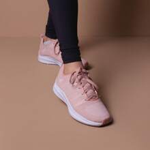 Women Wedge Sneakers - 橙色和玫瑰色 - 查看 5