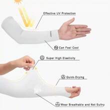 2 Pares de Mangas Protectoras contra el Sol y Rayos UV para Brazo Y Mano para Conducir, Correr, Senderismo - Multicolor - Ver 2