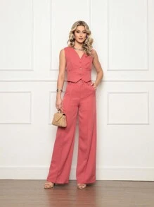 Women Two-Piece Outfits - Rosa Oxidada - Ver 3