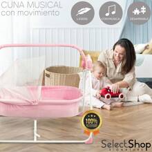 SELECTSHOP Cuna para Bebe, Moises para bebe, Cuna de Viaje para Bebe, Bambineto Eléctrico, Mecesdora para Bebé, Cama Columpio para Bebés, Cuna Corral para Bebe
