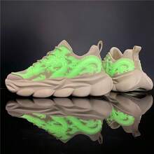 限量版2024情侶款中性色粗底運動鞋,運動鞋 - 米色 - 查看 4