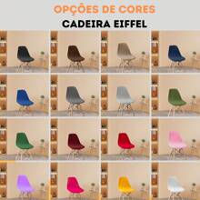 01 Capa De Cadeira Charles Eiffel Nordic Eames Luxo De Malha Gel Premium - Verde Oliva - Visão 6