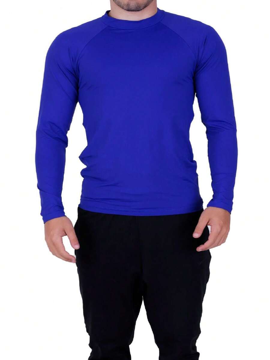 Blusa Fitnes Térmica Segunda Pele Camisa Proteção Solar UV 50+