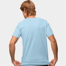 Men T-Shirts - 淺藍色 - 查看 3