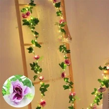 1 hộp đèn dây hoa theo chủ đề mùa xuân với hoa mô phỏng, có sẵn trong AC, năng lượng mặt trời và USB, chống thấm nước liên tục, nhiều tùy chọn màu sắc, thích hợp cho sân ngoài trời, trang trí nhà cửa, phòng, khách sạn, tiệc tùng, đám cưới, lễ hội, còn được gọi là dây đèn trang trí, đèn dây hoa, dây đèn trang trí, đèn chiếu sáng ngoài trời cho lối đi trong vườn, sân, hiên - ánh sáng trắng ấm áp - Xem 8
