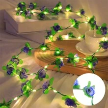 1 hộp đèn dây hoa theo chủ đề mùa xuân với hoa mô phỏng, có sẵn trong AC, năng lượng mặt trời và USB, chống thấm nước liên tục, nhiều tùy chọn màu sắc, thích hợp cho sân ngoài trời, trang trí nhà cửa, phòng, khách sạn, tiệc tùng, đám cưới, lễ hội, còn được gọi là dây đèn trang trí, đèn dây hoa, dây đèn trang trí, đèn chiếu sáng ngoài trời cho lối đi trong vườn, sân, hiên - ánh sáng trắng ấm áp - Xem 11