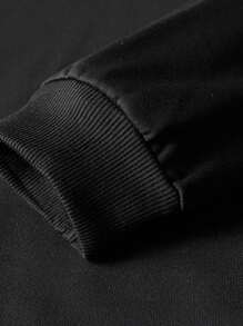 Conjunto Deportivo De Sudadera Con Capucha Y Pantalones De Chándal Para Hombre Con Cordón, Traje Deportivo, Chándal - Negro - Ver 4