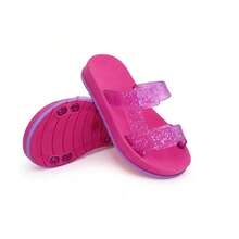 Kids Flat Sandals - 玫紅色 - 查看 2