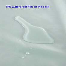 1pc Waterproof Fitted Sheet, Simple Solid Color Mattress Cover That Can Isolate Dirty, Easy To Wash - Multicolor - View 5