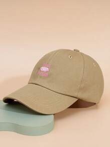 Y2k 風格中性防曬透氣時尚棒球帽，帶刺繡，適合日常休閒穿著 - 粉色 - 查看 8