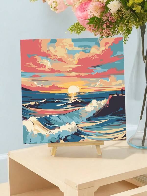 Pintura por número para adultos, pintura por número acrílica fácil para principiantes adultos, pintura por número de bricolaje para regalo de decoración de pared del hogar 20 W x 20 L/30 W x 30 L
