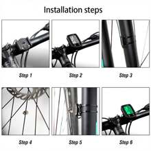 Velocímetro Lcd Para Bicicleta De 1 Pieza, Velocímetro Con Cable Impermeable Retroiluminado, Velocímetro Con Pantalla Táctil Para Bicicleta De Montaña. - Negro - Ver 4