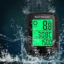 Velocímetro Lcd Para Bicicleta De 1 Pieza, Velocímetro Con Cable Impermeable Retroiluminado, Velocímetro Con Pantalla Táctil Para Bicicleta De Montaña. - Negro - Ver 5