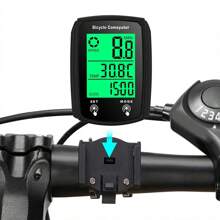 Velocímetro Lcd Para Bicicleta De 1 Pieza, Velocímetro Con Cable Impermeable Retroiluminado, Velocímetro Con Pantalla Táctil Para Bicicleta De Montaña. - Negro - Ver 8