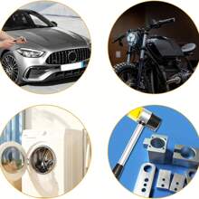 汽車除冰雹凹痕無需噴漆的修復工具套件,包括橡膠錘和打擊工具 - 黑色 - 查看 4