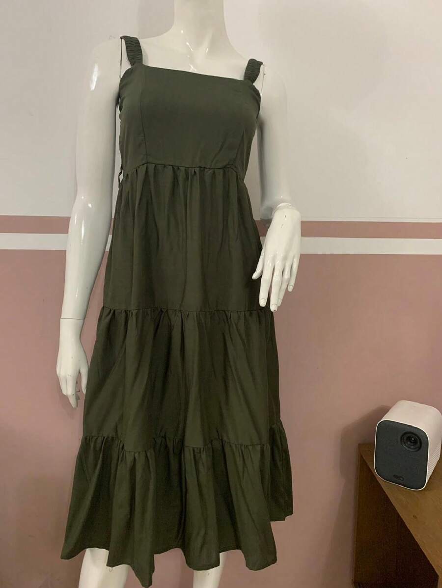 Women Dresses - 軍綠色 - 查看 1