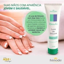 Luva de Silicone Hidratante Para Mãos 100g Hinode Festa Junina - Branco - Visão 3