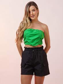Women Tops - màu xanh lá - Xem 5