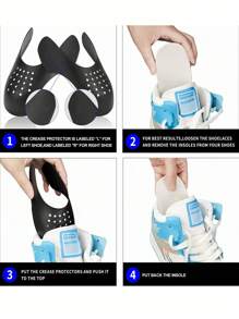 1 Pair Sneaker Shoe Shields - Crease Protectors - Protects Against Shoe Creases - Anti-Crease Shield - Men's & Women's