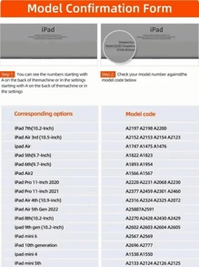 2000 年代时尚浪漫粉红蝴蝶二合一亚克力三折支架保护壳适用于 iPad 10.2/Air 4/5/Pro 11/10th/10.9/9.7 - 白色 - 查看 5