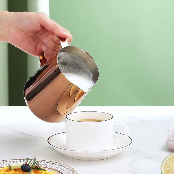 Milk Frothing Pitcher 21oz 620ml, Kyraton Stainless Steel Espresso