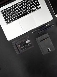 Cartera delgada minimalista de bolsillo frontal para viajes con bloqueo RFID, portacartas, portacartas de negocios, portacréditoscartas de crédito para hombres, mini cartera, cartera de tarjetas