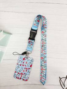 1pc Doctor Work Permit Lanyard Clear Dual Sided Card Holder, Transport Work Permit Card Case, Key Lanyard. Great Gift For Teachers & Doctors Casual Car Accessories Bag Charm Backpack For School