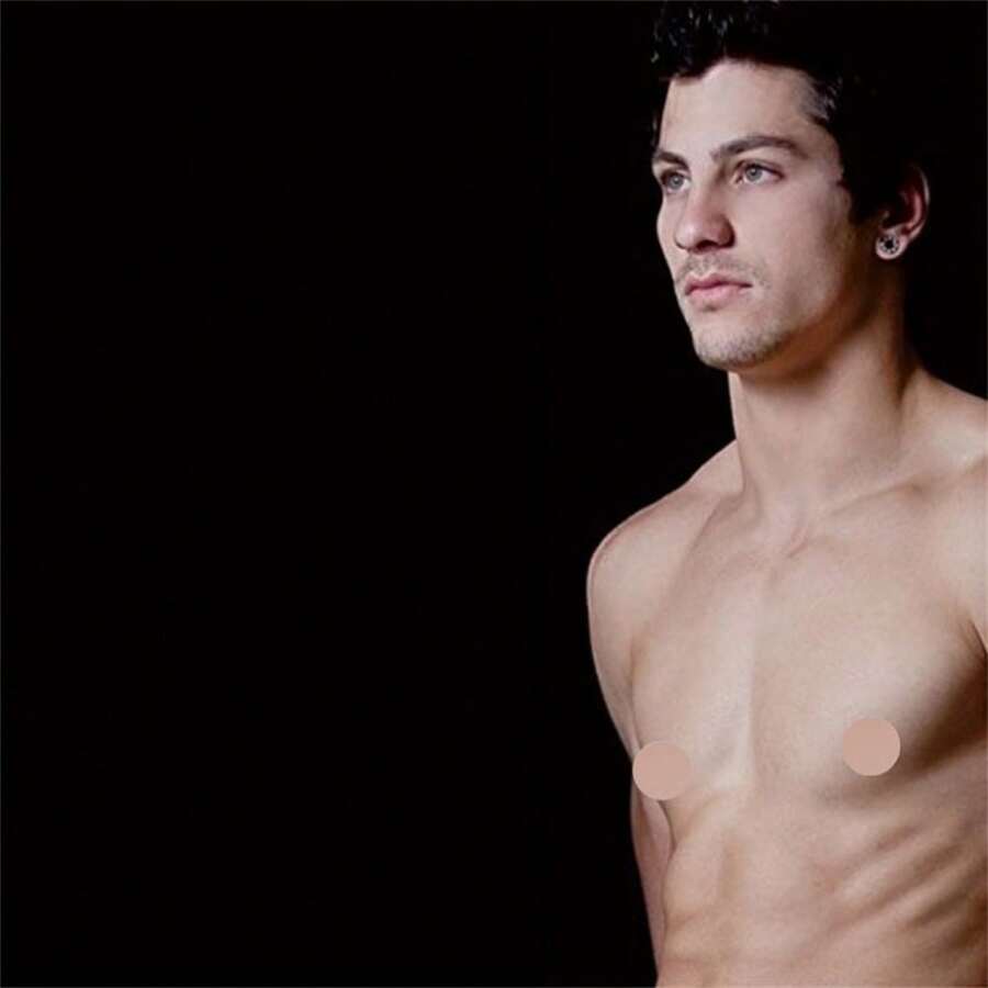 2pcs Waterproof & Breathable MaleSpecific Invisible Disposable Nipple Covers With Anti