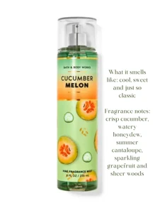 Fragancia En Aerosol Para El Cuerpo Bath And Body Works Body Mist - Pepino Melón v.1 - Ver 1