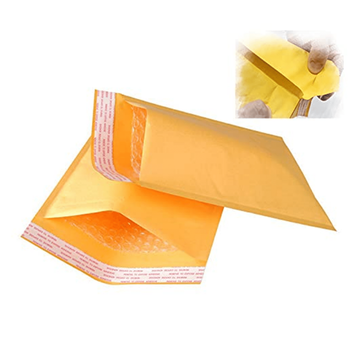 Bubble Wrap Yellow Kraft Paper 10 Pcs Bubble Mailers Self Seal Adhesive