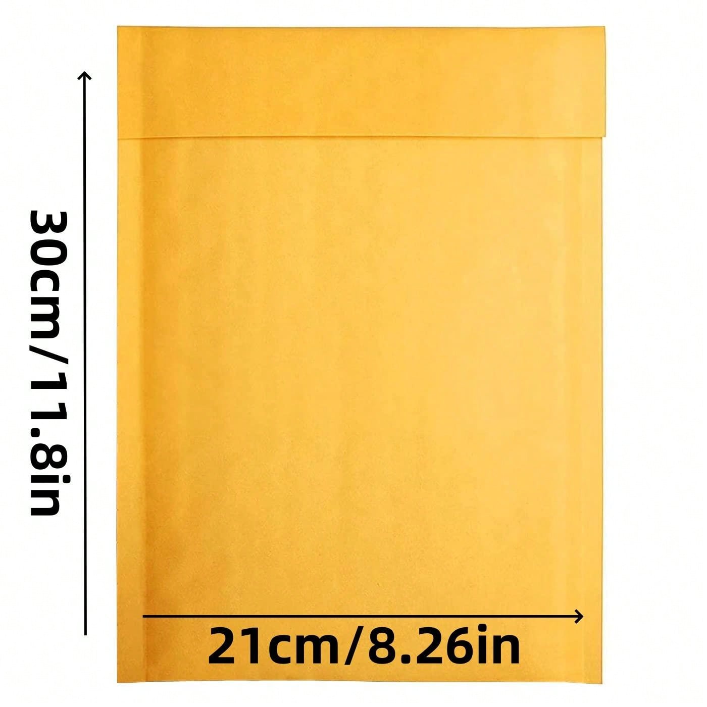 Bubble Wrap Yellow Kraft Paper 10 Pcs Bubble Mailers Self Seal Adhesive