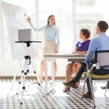 Projector Stand Tripod, Foldable Laptop Stand Aluminum DJ Racks Projector Tripod With Plate And Carrying Bag Height Adjustable From 49cm-110cm Halloween Decorations Halloween Costumes Autumn Decor Festival Decor - Silver - View 10