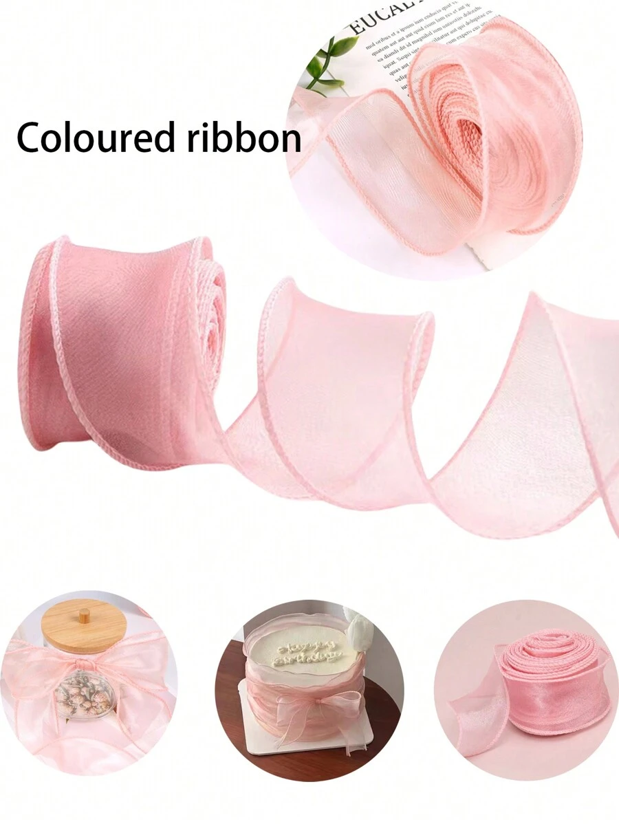 1 Miếng Hoa Ruy băng Bao bì Với Bowknot Nút Đối với Bữa tiệc ngày lễ , Đài kỷ niệm Qủa tặng Gói hàng Chất liệu , Thích hợp Đối với Cô gái Tóc Bím tóc , Cắm Hoa , Trang trí bánh kem , Ruy băng , Và Đàn organza Lụa Lễ cưới Bó hoa Chất liệu - Hồng - Xem 1