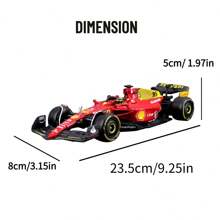 1/24 75-75 16 勒克莱尔赛车模型复制品，比例金属微型艺术车辆内饰装饰压铸圣诞礼物儿童男孩玩具