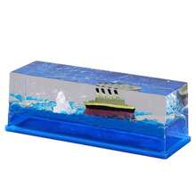 1 Pieza Botella Decorativa Fluida Al Estilo De Barco De Crucero Para Escritorio De Oficina En El Hogar, Decoración Para La Habitación - velero - Ver 5